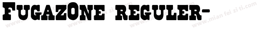 FugazOne reguler字体转换